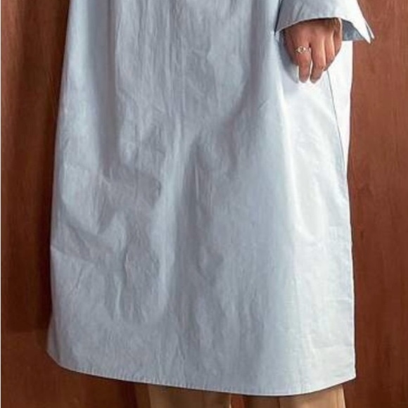 Light Blue Button-Up Dress - Picture 3 of 16